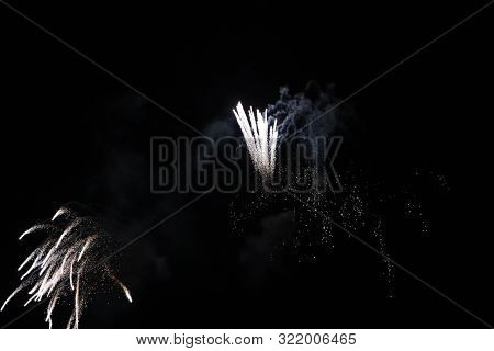 Fireworks For Celebration Anniversary Cesenatico In Italy