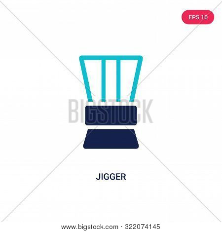 jigger icon in two color design style.