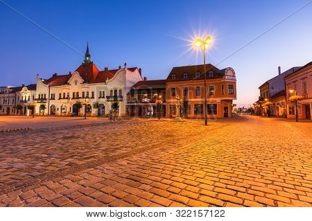 Topolcany, Slovakia - September 12, 2019: Historical Art Nouveau Town Hall In The Main Square Of Top