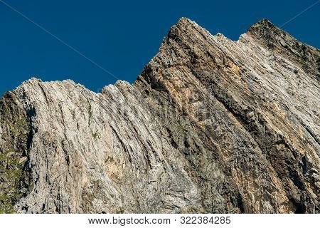 Jennwand Near Laas On A Sunny Day In Summer