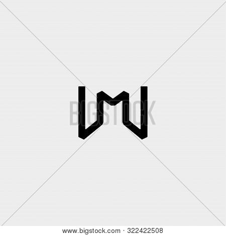 Letter M Mw Wm Monogram Logo Design Minimal Icon