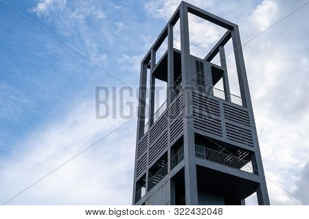 Washington, Dc - August 7, 2019: Netherlands Carillon, A 127-foot Tall Steel Tower In Arlington Ridg