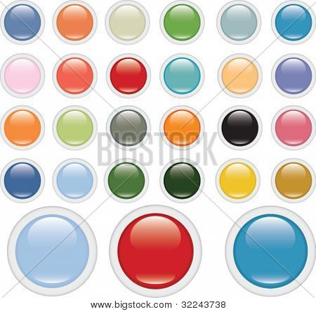 загородный большой круг глянцевый кнопку Задать v.2 (импрессионизм издание)