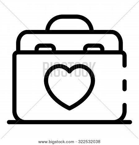 Transplant Box Icon. Outline Transplant Box Vector Icon For Web Design Isolated On White Background