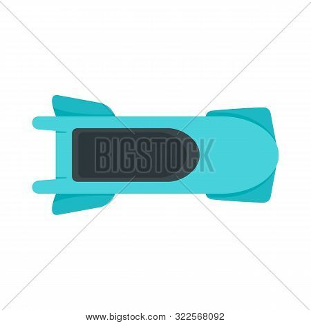 Top View Bobsleigh Icon. Flat Illustration Of Top View Bobsleigh Vector Icon For Web Design