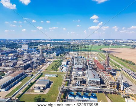 Chemical Plant. These Are Workshops For The Production Of: Ammonia, Methanol, Mineral Fertilizers, U