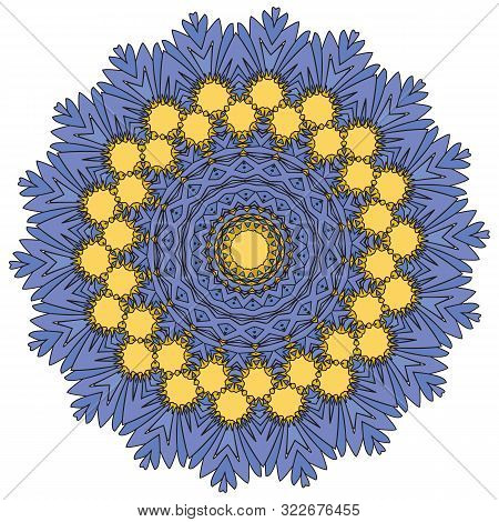 Indian Colorful Mandala And Pattern Symbols Design