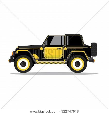 Offroad Car,  Vector Illustration. Design Modern. Travel