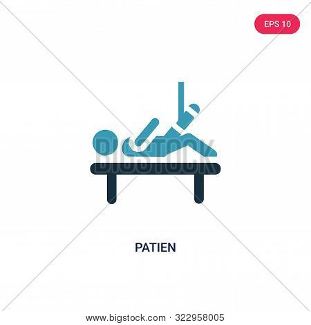 patien icon in two color design style.
