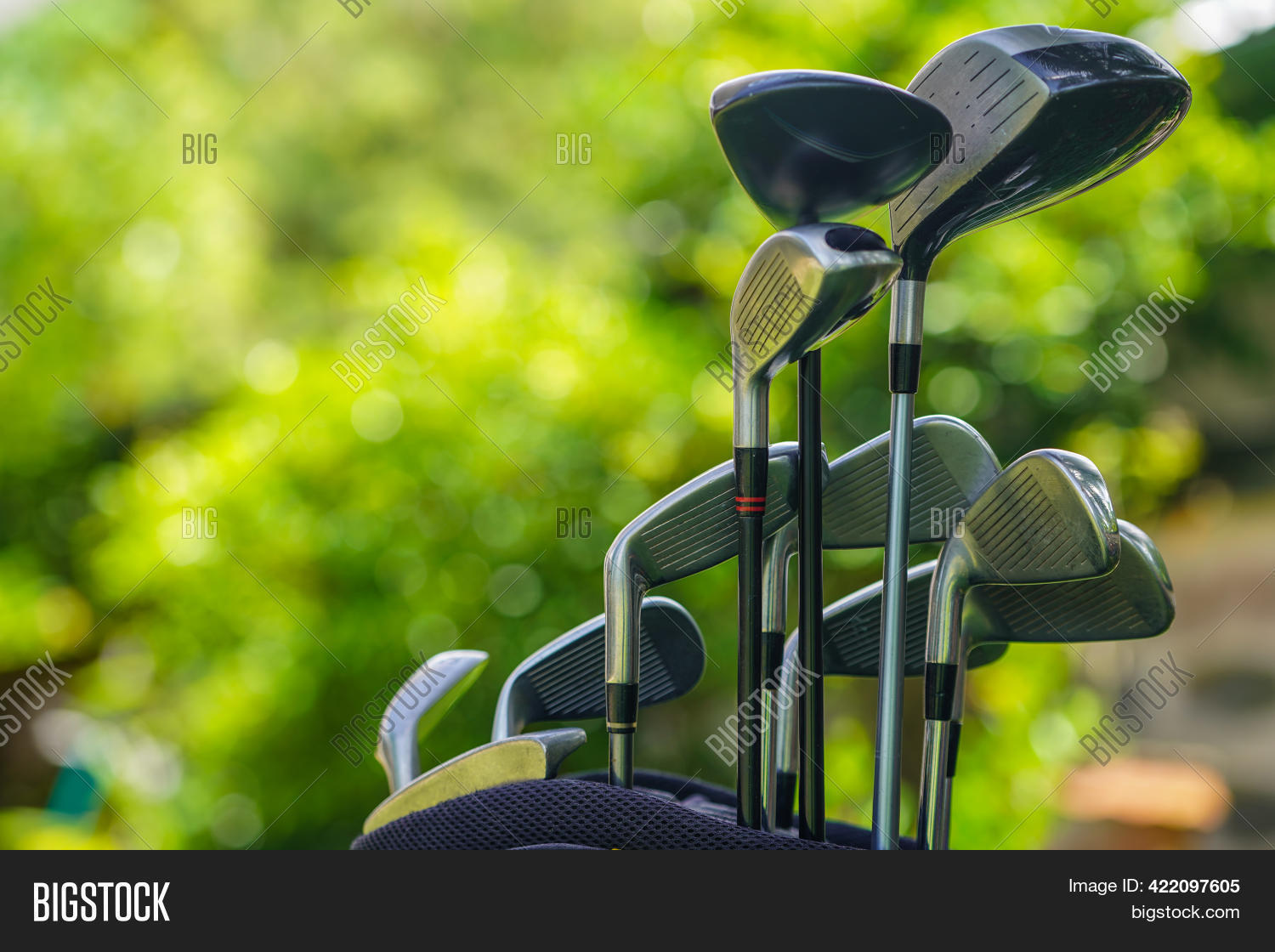 Golf Bag Clubs Front Image & Photo (Free Trial) Bigstock