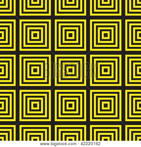 Black And Yellow Arabesque Tite Wall X4