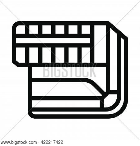 Craps Table Icon. Editable Bold Outline Design. Vector Illustration.
