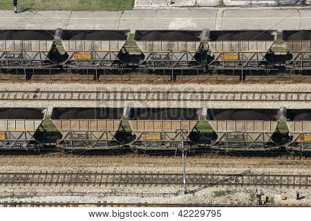 Bányászat és kocsik