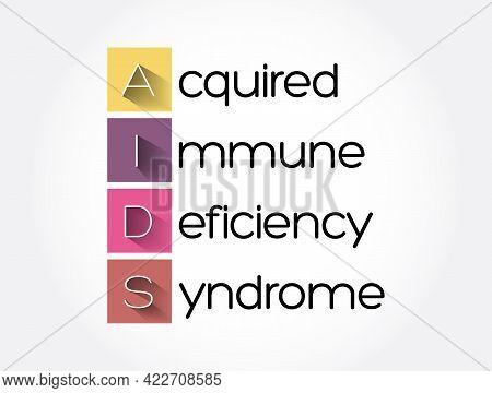 Aids - Acquired Immune Deficiency Syndrome, Acronym Health Concept Background