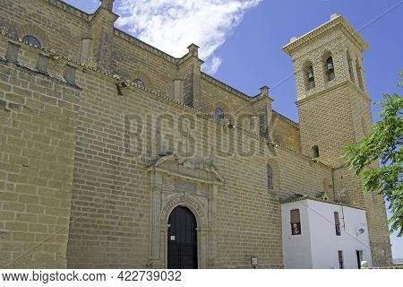 Side View Of The Facade Of The Collegiate Church Our Lady Of The Assumption In Osuna, Seville, Andal