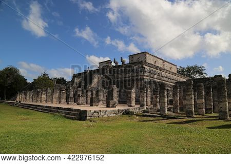 The Temple Of The Warriors, Chichen Itza. High Quality Photo