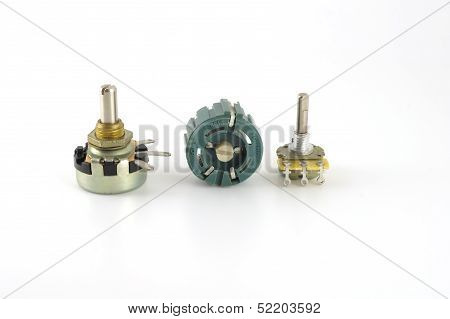 Electronic components - variable resistors