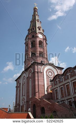 Bell tower of Holy Trinity Monastery. Russia