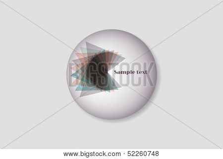 White abstract icon