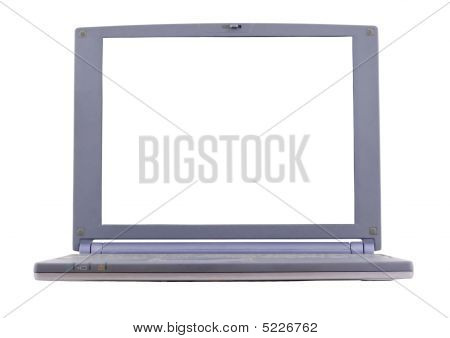 Laptop sobre fundo branco