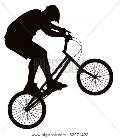 Biker silhouette