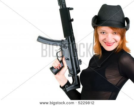 ผู้หญิงในหมวกคาวบอย