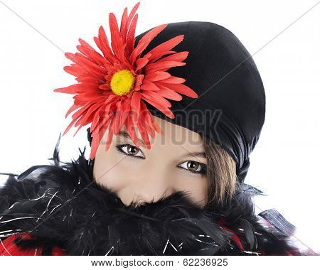 Close-up of  beautiful teen 