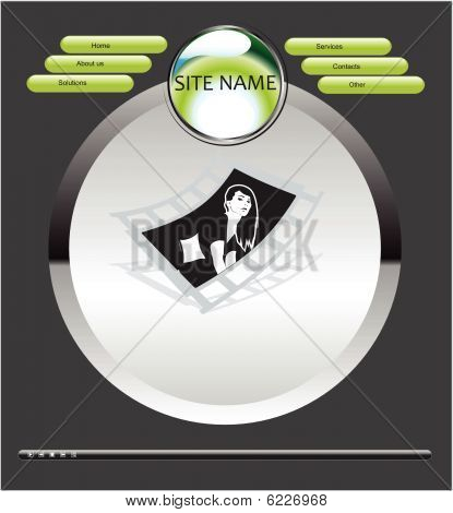 Šablona návrhu webu vektorové