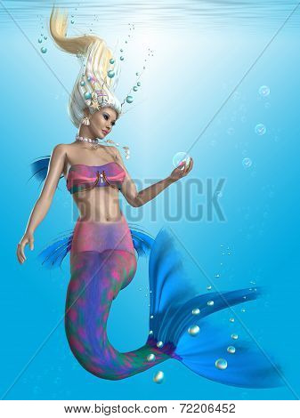 Mermaid In Aqua