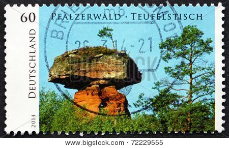 Postage Stamp Germany 2014 Devil's Table