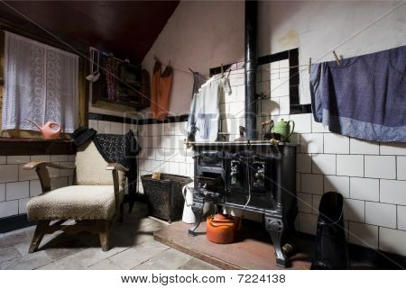 Intérieur de maison de ferme