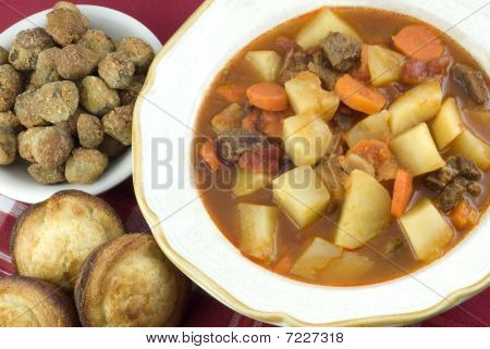 Feu casera con pan de maíz Muffins