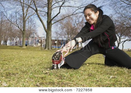 Stretching benen