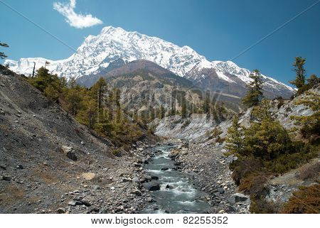 Marsyangdi River, Tibet.