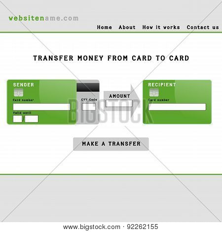 Money Transfer Interface.