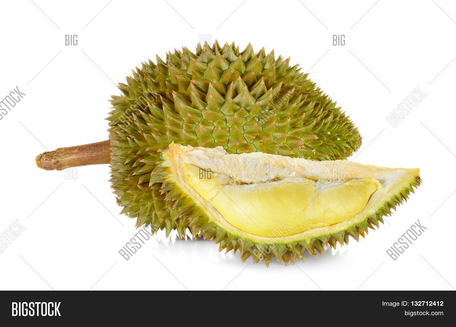 Durian Isolated On Image & Photo (Free Trial) | Bigstock