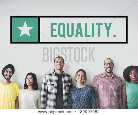 Equality Friends Team Community Fair Concept