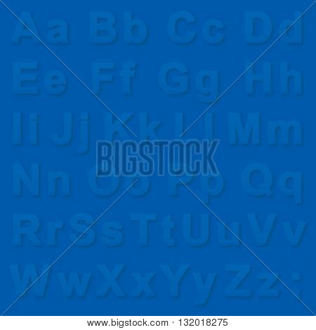 Alphabet Pseudo 3D Letters