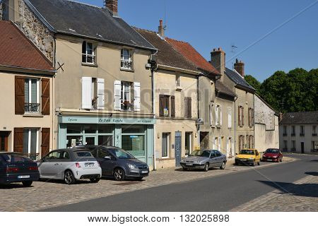 Cormeilles en Vexin France - june 4 2015 : the picturesque village in summer