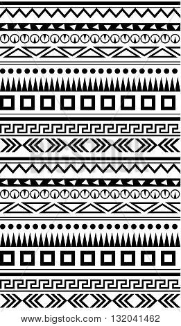 Seamless ethnic geometric pattern for textile fabrics or other. Seamless background. Ethnic vector Background. Ethnic simple illustration.
