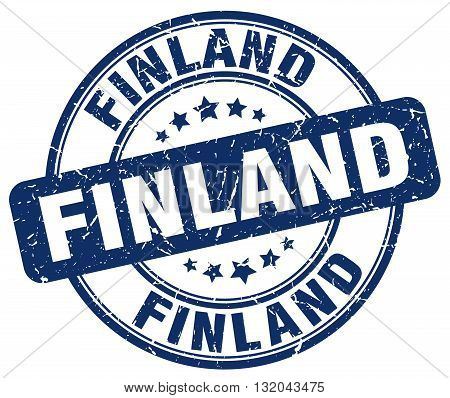Finland blue grunge round vintage rubber stamp.Finland stamp.Finland round stamp.Finland grunge stamp.Finland.Finland vintage stamp.