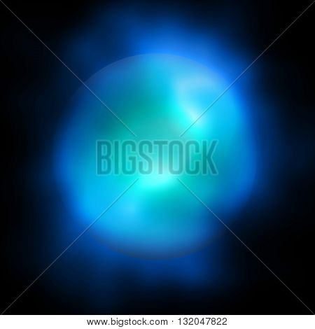 Abstract Nebula Gas Ball Sphere Dark Background