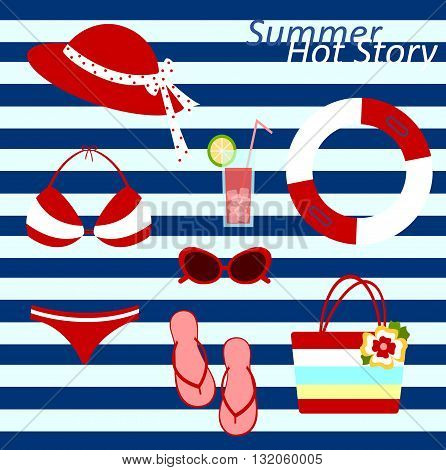 hot summer beach wear icons for women