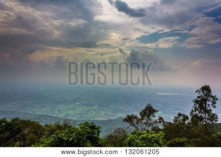 clouds and hill view as seen from hill