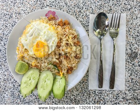 Fried Rice And Fried Egg