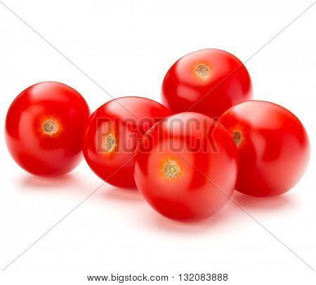 fresh cherry tomato isolated on white background cutout