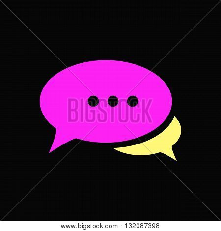 chat icon discussion talking computer icon style