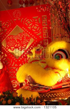 Chinesische Drache und Schere schneiden Kunstwerke