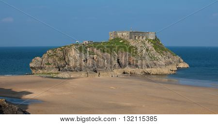 St Catherine's Island is a small tidal island at the town of Tenby in Pembrokeshire, Wales