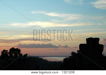 Закат в Пном Bakheng, Сием Рип